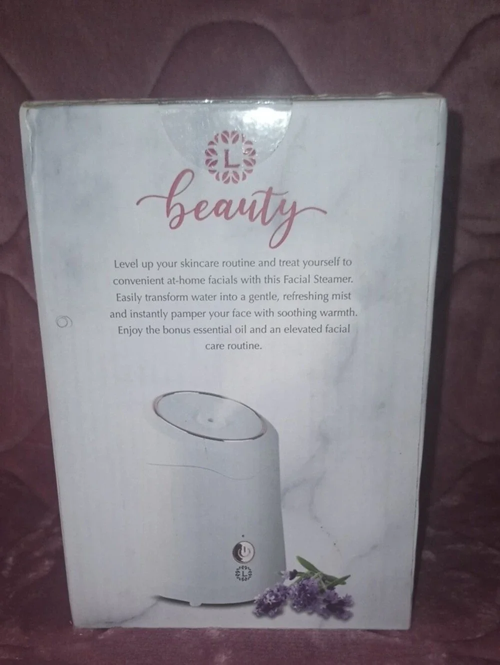 Facial Steamer with Essential Oil — White